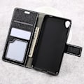Miniatyrbild 10 av 10: Asus Zenfone Live - Cross Texture Plånboksfodral - Svart Svart