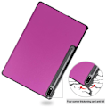 Miniatyrbillede 4 af 9: Tri-fold Stand Smart Case for Samsung Galaxy Tab S7 Plus / S8 Plus - Purple Purple