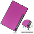 Pikkukuva 4 / 9: Tri-fold Stand Smart Case for Samsung Galaxy Tab S7 Plus / S8 Plus - Purple Purple