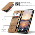 Pikkukuva 2 / 7: CASEME Retro Lompakkokotelo Samsung Galaxy A54 - Ruskea Brown