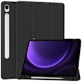 Pikkukuva 1 / 6: Kolmen taittotelineen älykotelo Samsung Galaxy Tab S9 FE -puhelimelle Black