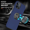 Miniatyrbillede 7 af 8: iPhone 13 Pro Max Fingerring Kickstand Hybrid Taske - Blå Blue