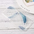 Miniatyrbillede 2 af 3: Huawei P10 Soft Gel TPU skal - Blue Feathers Transparent