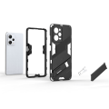 Miniatyrbillede 6 af 8: Til Xiaomi Redmi Note 12 Pro 5G Shell Case Hard+Soft TPU Stand Transparent