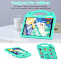 Miniatyrbild 2 av 7: Apple iPad 10.2 2021 2020 2019 EVA Foam Stand Skal Fodral - Grön Grön