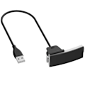 Miniatyrbillede 2 af 4: 55cm udskiftning USB-opladningskabel ledning til Fitbit Alta HR - sort Black