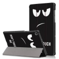 Miniatyrbild 1 av 8: Tri-fold Fodral till Lenovo Tab M10 Plus FHD - Do not Touch Me Svart