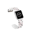 Pikkukuva 2 / 7: Silicone Watchband for Apple Watch 4 44mm, Series 3 / 2 / 1 42mm - Flamingo Multicolor