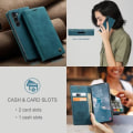 Pikkukuva 9 / 11: CASEME Retro Lompakkokotelo Samsung Galaxy S23 - Sininen Blue