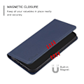 Miniatyrbillede 5 af 6: BINFEN COLOR Til Google Pixel 8a Etui PU Læder Telefoncover Dark blue