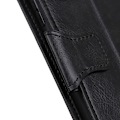 Miniatyrbillede 5 af 7: Crazy Horse Wallet Stand Case for Google Pixel 5a - Black Black