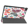 Miniatyrbilde 2 av 8: Trifoldbart deksel til Lenovo Tab P11 TB-J606F/P11 Plus - Sommerfugl Multicolor