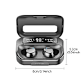 Miniatyrbilde 5 av 9: Q26 Bluetooth-hodesett Digital Display In-Ear trådløse hodetelefoner PowerBank-funksjon Black
