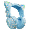 Pikkukuva 1 / 10: Cat Ears Bluetooth Headset mikrofoni Langattomat kuulokkeet - Sininen Blue