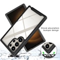 Miniatyrbillede 5 af 6: Til Samsung Galaxy S24 Ultra Case PC+TPU Støddæmpende Mobiltelefon Bagside Black