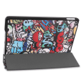 Pikkukuva 8 / 9: Apple iPad 10.2 Kolmintaitettava teline -tablettikotelo - Graffitikuvio Multicolor