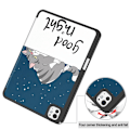 Miniatyrbild 2 av 5: Till iPad Pro 11 (2024) Slim fit tri-fold fodral Pennfack - Cat multifärg