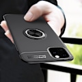 Miniatyrbillede 8 af 11: iPhone 11 Finger Ring Kickstand (Built-in Metal Sheet) Case Black