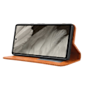 Miniatyrbillede 3 af 5: Google Pixel 7a Stand Telefontaske Fuld Beskyttelse Pung Cover - Brun Brown