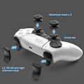 Miniatyrbilde 6 av 8: For Playstation 5 PS5 Controller Tommelgrep Staver L2 R2 Trigger Forlenger + D-pad Knappsett Black