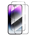 Miniatyrbilde 1 av 9: ENKAY HAT PRINCE Skjermbeskytter i Herdet Glass til iPhone 15 Pro Max 2stk Transparent