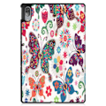 Miniatyrbild 3 av 8: Tri-fold Fodral till Lenovo Tab P11 Pro TB-J706F - Butterfly multifärg