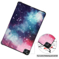 Miniatyrbillede 5 af 9: Tri-fold Stand Case for Samsung Galaxy Tab A7 10.4" - Space Multicolor