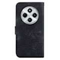 Miniatyrbilde 2 av 7: For Xiaomi Redmi 14C 4G Case Lily Flower Imprint Phone Cover with Stand Black