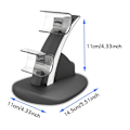 Miniatyrbilde 3 av 7: Ladestasjon & Oppbevaringsstativ for Sony PlayStation 5 Kontrollere Black