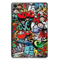 Miniatyrbilde 3 av 7: Tri-fold Stativveske for Samsung Galaxy Tab A9+ 11\" - Grafitti Multicolor