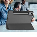 Miniatyrbild 10 av 10: För Lenovo Idea Tab Pro Fodral Tri-Fold Stativ Skal med pennhållare - Grå grå