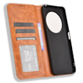 Miniatyrbilde 5 av 7: Etui med lommebok og stativ for Xiaomi Redmi 14C, Retro-design Brown