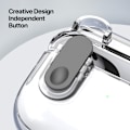 Pikkukuva 9 / 11: AirPods 4 -kotelolle DUX DUCIS PC+TPU Bluetooth-kotelo / kuori koukulla - Läpinäkyvä Transparent