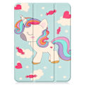 Miniatyrbillede 5 af 10: Trifoldet stativetui til iPad 10.9 (2022) Tabletcover - Enhjørning Multicolor