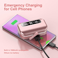 Miniatyrbillede 3 af 9: Q26 Bluetooth headset Digital Display In-Ear trådløse hovedtelefoner PowerBank funktion - Lyserød Pink