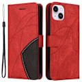 Miniatyrbillede 1 af 9: Til iPhone 15 Plus KT Series-1 Dobbeltfarvet etui Red