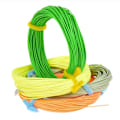 Miniatyrbillede 5 af 7: LEO 30m / 100ft vægt fremad flydende fluesnøre Nylonkernefluesine - WF-7F Green