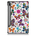 Miniatyrbild 6 av 11: Slim Fit Cover Fodral Till Samsung Galaxy Tab S7 FE /Tab S7 Plus / Tab S8+ - Butterflies multifärg