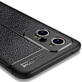 Miniatyrbild 2 av 6: Realme GT Neo2 TPU skal Litchi Texture - Svart Svart