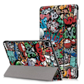 Miniatyrbillede 1 af 8: Trifoldet etui til iPad Pro 11 (2020)/(2018) - Graffiti Black