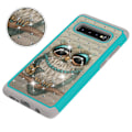 Pikkukuva 2 / 5: Samsung Galaxy S10+ Pattern PC TPU Phone Shell - Owl Black