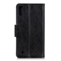 Pikkukuva 3 / 6: Nappa Texture Lompakkoteline Samsung Galaxy A10 - Musta Black