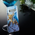 Pikkukuva 2 / 5: Marble Pattern IMD TPU Soft Back Case for Samsung Galaxy S10 - Style K Multicolor
