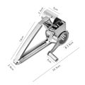 Miniatyrbillede 4 af 11: Håndroterende rivejern Slicer Oste rivejern i rustfrit stål Silver