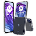 Pikkukuva 2 / 7: Motorola Razr 50 Ultra 5G Kotelo TPU+Akrääli Läpinäkyvä Puhelimen Suojakuori, Integroitu Muotoilu Transparent