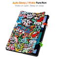 Pikkukuva 7 / 7: Xiaomi Redmi Pad SE Stand Slim Fit Peite Sleep/Wake - Graffiti Multicolor