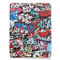 Miniatyrbilde 7 av 8: Etui for iPad Air 11 (2024) med Tri-fold Stativ, Tablettdeksel med Penneholder - Graffiti Multicolor