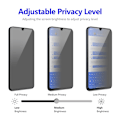 Pikkukuva 4 / 7: ENKAY Samsung Galaxy A15 -malliin Anti-Spy -suojakalvo Transparent