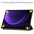 Miniatyrbillede 8 af 9: Trifoldet stativ Smart Taske til Samsung Galaxy Tab S9 FE Blue