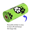 Miniatyrbillede 2 af 7: 2 ruller Hundeaffaldsposer Affaldsposer med dispenser Green